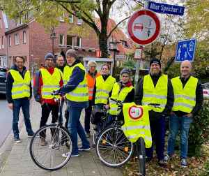 Die Teilnehmer der Radtour
